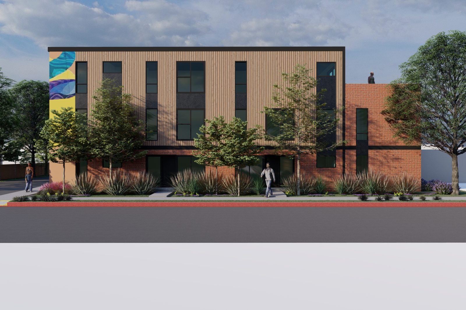 990 Sheridan Commercial Frontage Rendering
